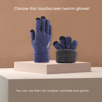 Guantes de Invierno Táctiles Iwarm ST0018, Talla 23cm, Gris