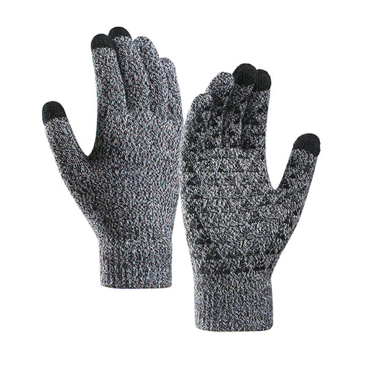 Guantes de Invierno Táctiles Iwarm ST0018, Talla 23cm, Negro Gris