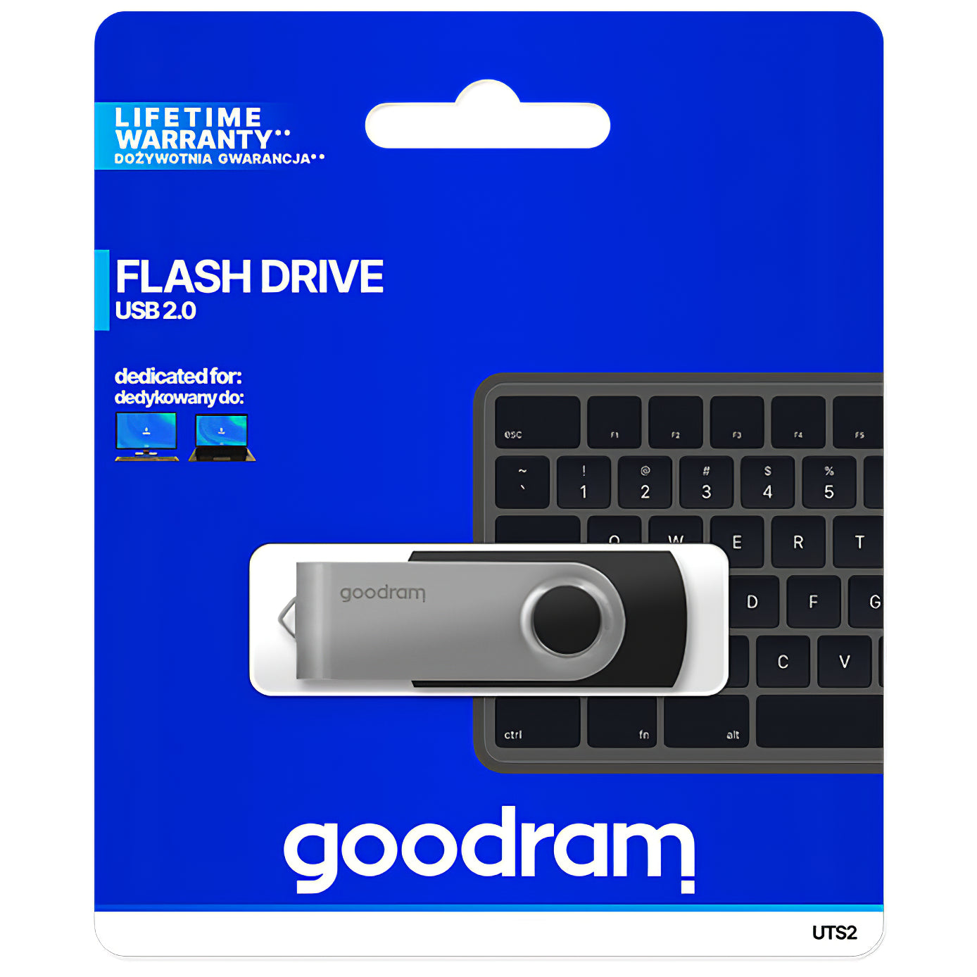 Memoria Externa USB-A GoodRam UTS2, 64Gb UTS2-0640K0R11