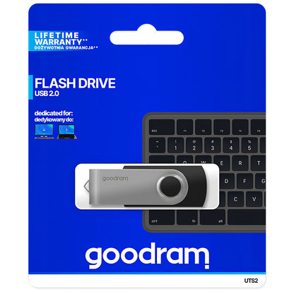 Memoria Externa USB-A GoodRam UTS2, 64Gb UTS2-0640K0R11