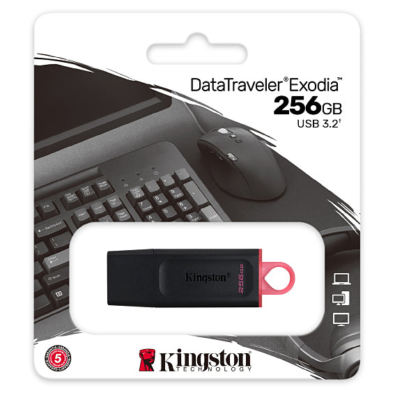 Memoria Externa USB-A 3.2 Kingston DT Exodia, 256Gb DTX/256GB