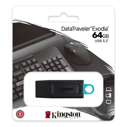 Memoria Externa USB-A 3.2 Kingston DT Exodia, 64Gb DTX/64GB