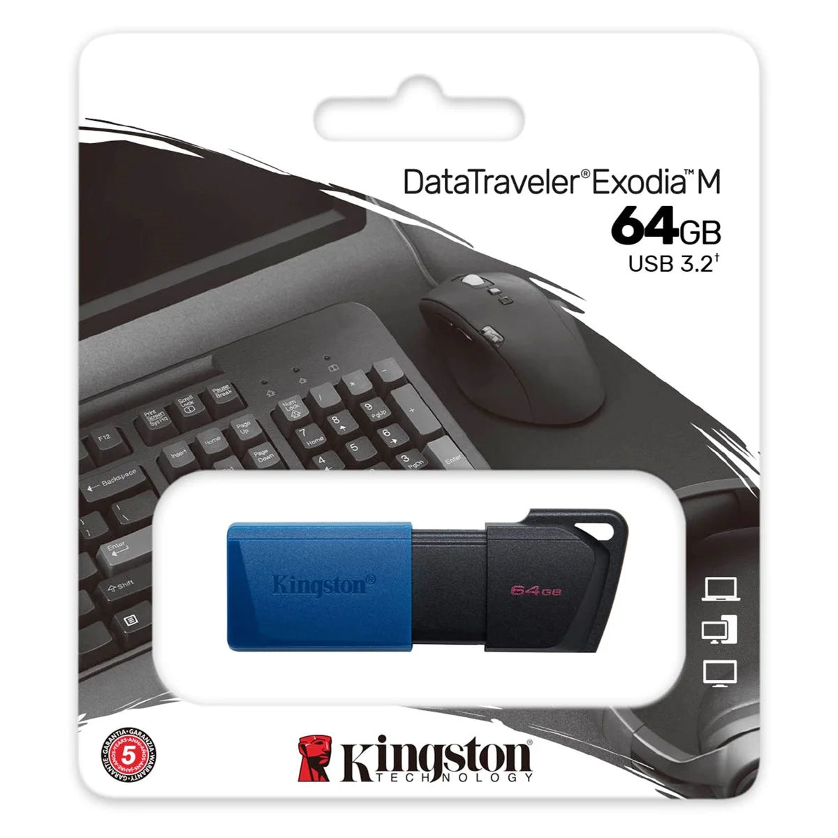 Memoria Externa Kingston DT Exodia M, 64Gb DTXM/64GB USB-A 3.2 Memoria Externa Kingston DT Exodia M, 64Gb DTXM/64GB