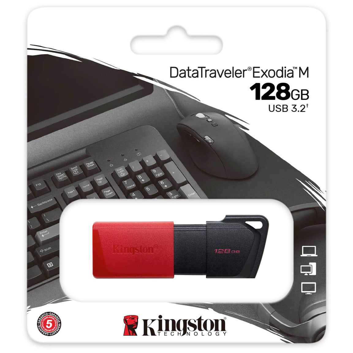 Memoria Externa USB-A 3.2 Kingston DT Exodia M, 128Gb DTXM/128GB