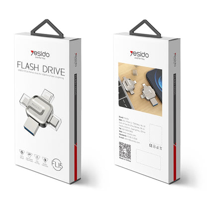 External Memory USB-A 3.0 / Lightning / USB-C / microUSB Yesido FL15, 16Gb