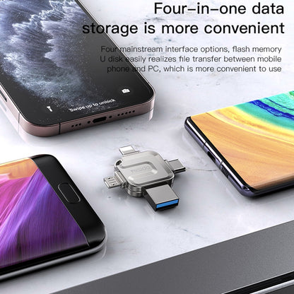 Memoria Externa USB-A 3.0 / Lightning / USB-C / microUSB Yesido FL15, 64Gb