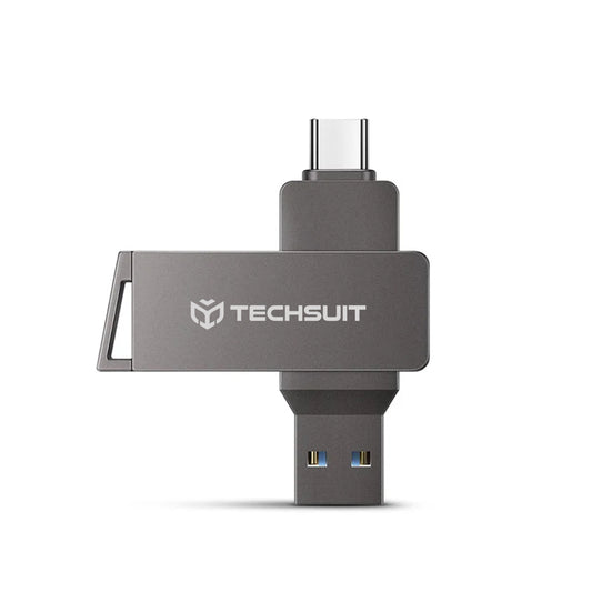 Memoria Externa USB-A 3.0 / USB-C Techsuit THSM20, 128Gb