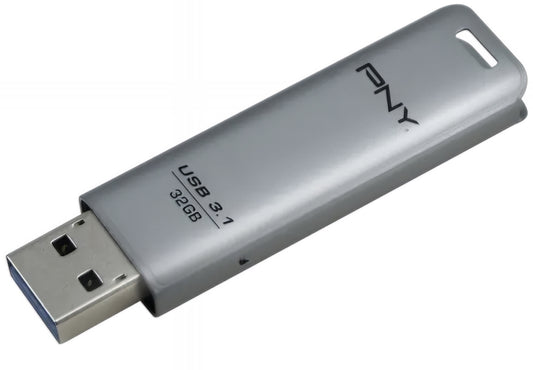 Memoria Externa USB-A 3.1 PNY Elite Steel, 32Gb FD32GESTEEL31G-EF