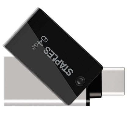 Memoria Externa USB-A 3.1 / USB-C Staples K23, 64Gb EKMMD64GK233CST