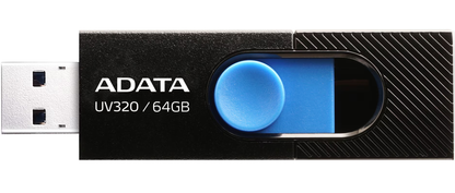 Memoria Externa USB-A 3.2 Adata UV320, 64Gb AUV320-64G-RBKBL