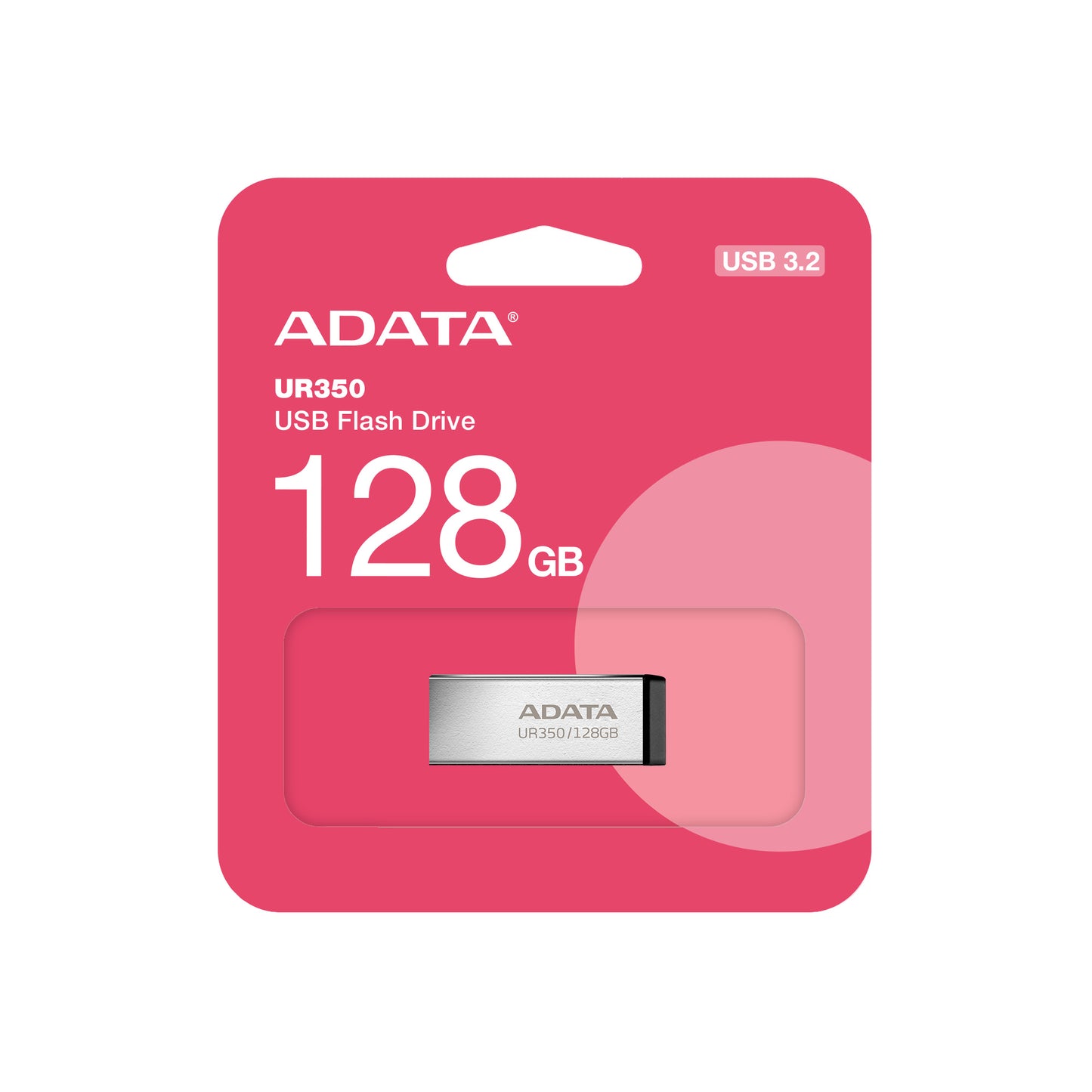 Memoria Externa USB-A 3.2 Adata UR350, 128Gb UR350-128G-RSR/BK