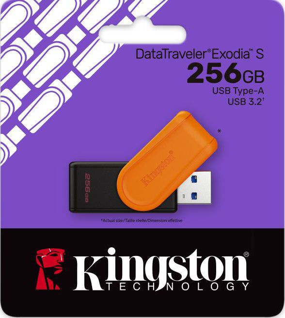 Memoria Externa USB-A 3.2 Kingston DT Exodia S, 256Gb DTXS/256GB