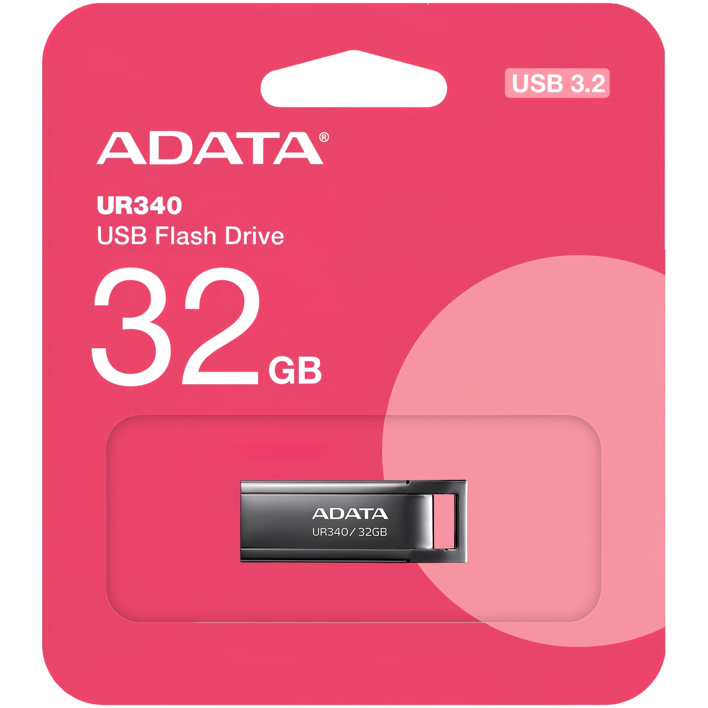 Memoria externa USB-A 3.2 Adata UR340, 32Gb AROY-UR340-32GBK 