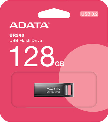 Memoria externa USB-A 3.2 Adata UR340, 128Gb AROY-UR340-128GBK 