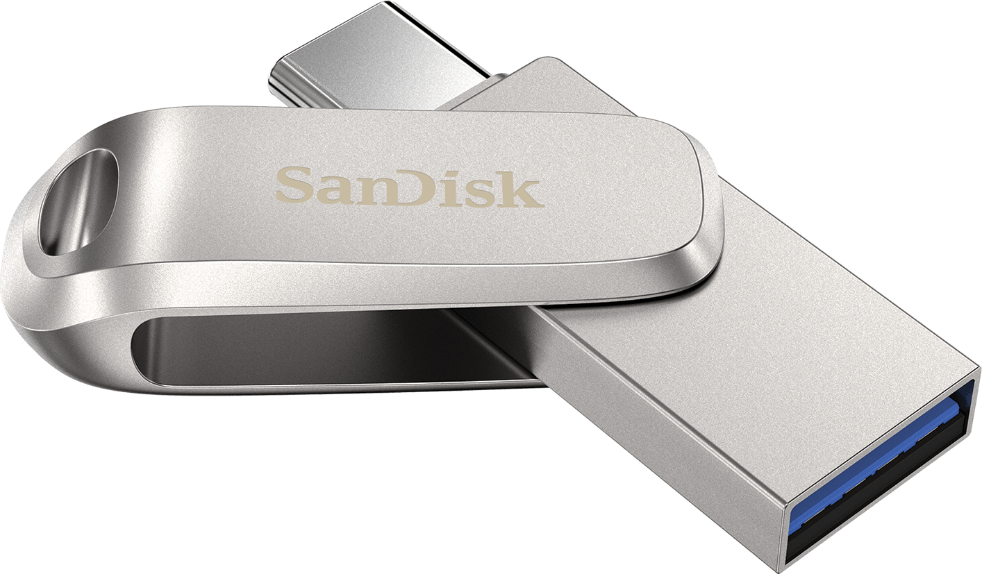 Memoria Externa USB-A 3.2 / USB-C SanDisk Ultra Luxe Dual Drive, 128Gb SDDDC4-128G-G46