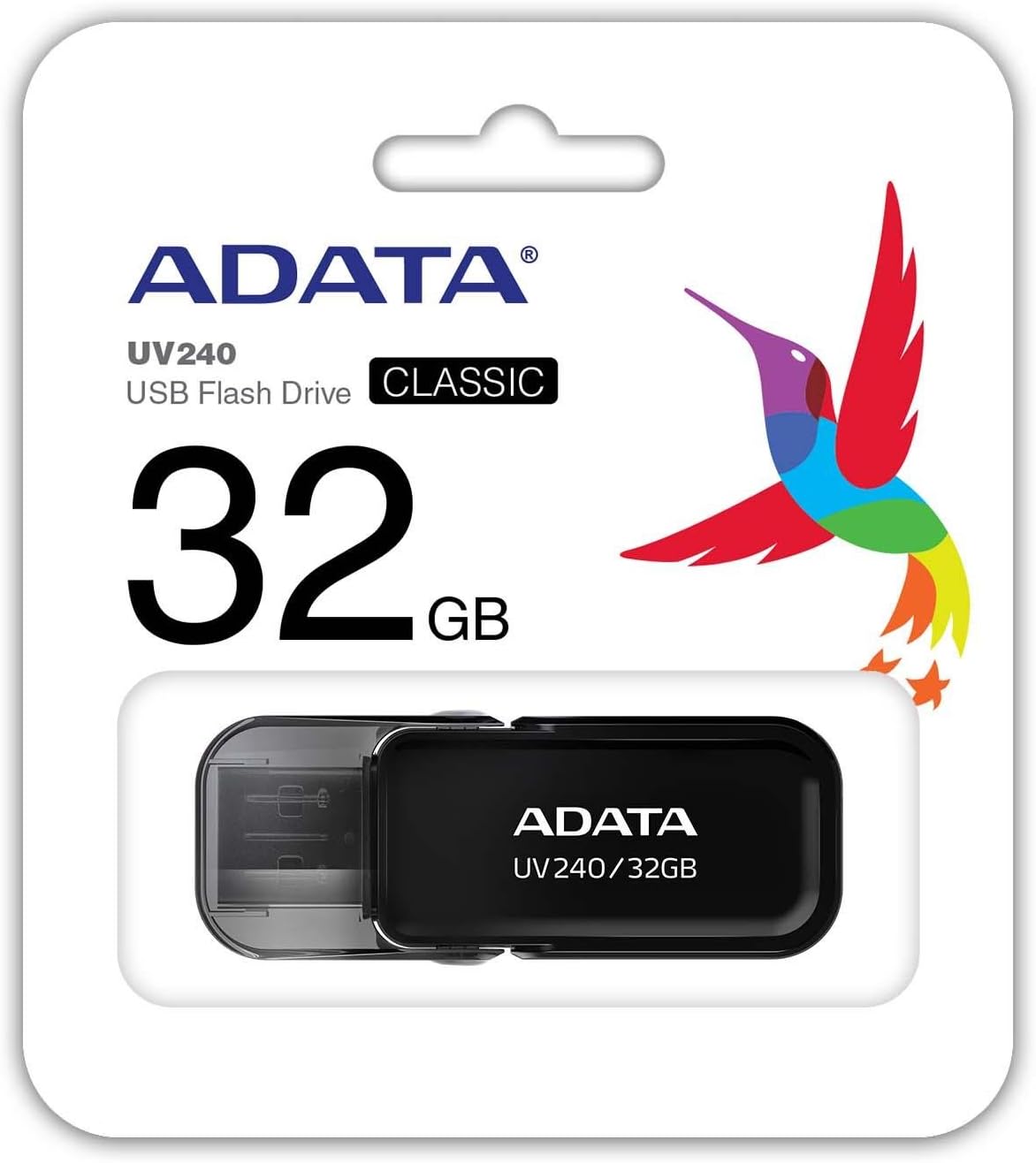 Memoria externa USB-A Adata UV240 UV240, 32Gb AUV240-32G-RBK AUV240-32G-RBK 