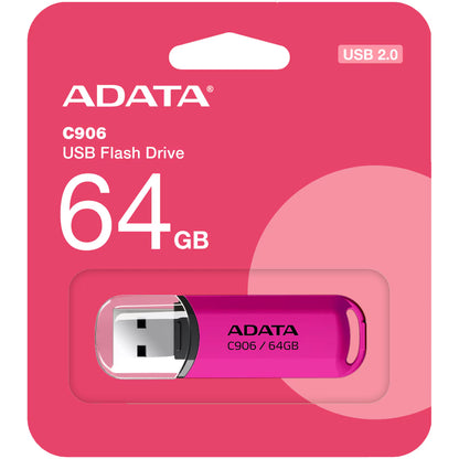 Memoria externa USB-A Adata C906, 64Gb AC906-64G-RPP 