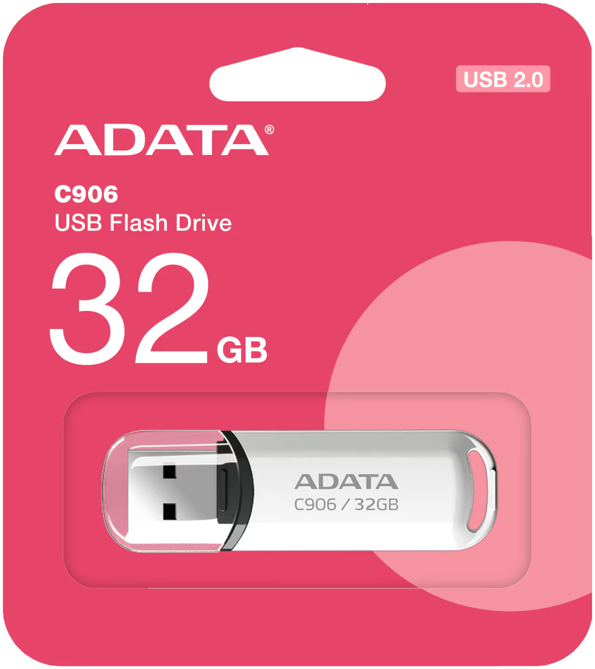ADATA C906 External USB-A Memory, 32GB AC906-32G-RWH