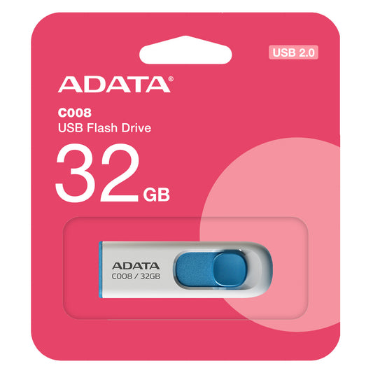 Memoria Externa USB-A Adata C008, 32Gb AC008-32G-RWE