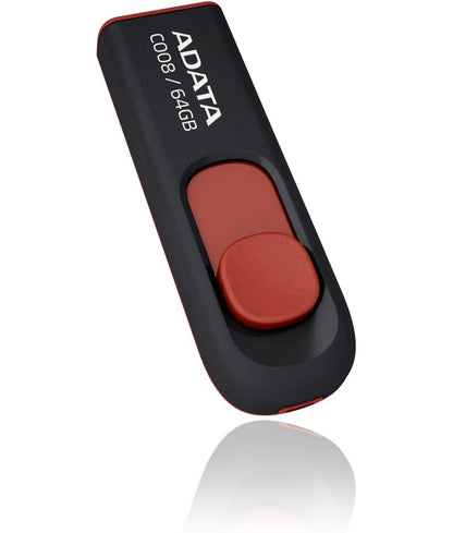 Memoria Externa USB-A Adata C008, 64Gb AC008-64G-RKD