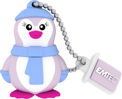 Memoria Externa USB-A Emtec M336 Miss Penguin, 16Gb ECMMD16GM336