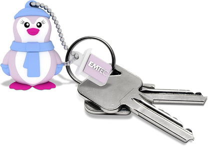 Memoria Externa USB-A Emtec M336 Miss Penguin, 16Gb ECMMD16GM336