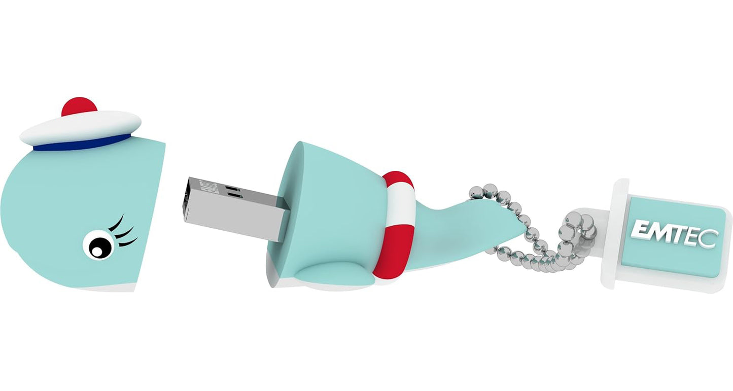 Memoria externa USB-A Emtec M337 Whale, 16Gb ECMMD16GM337