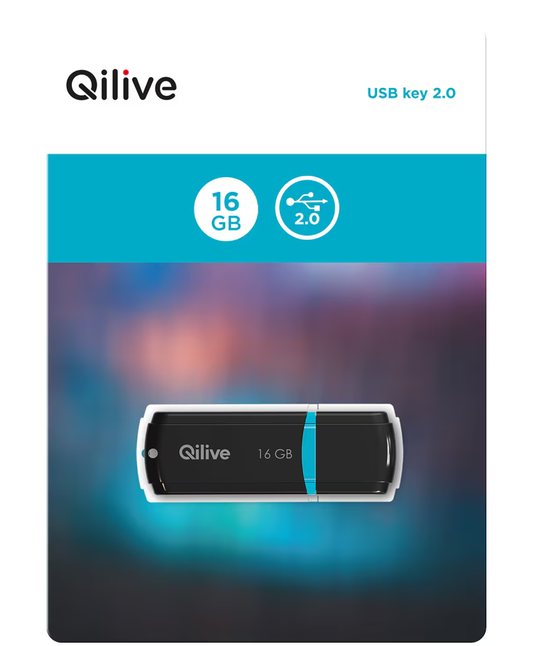 Memoria Externa USB-A Qilive C160, 16Gb EKMMD16GC160QL