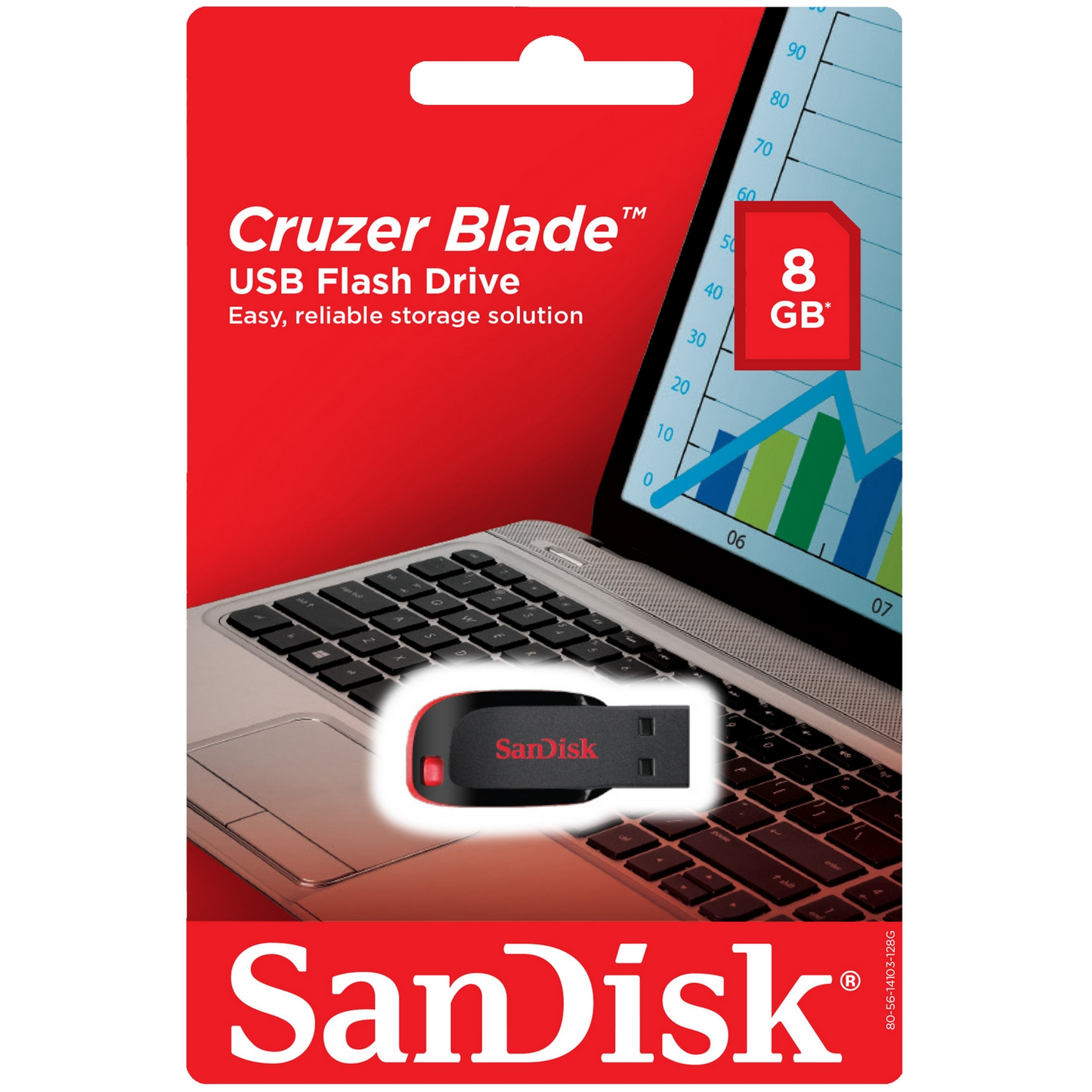 Memoria externa SanDisk Cruzer Blade USB-A, 8 Gb SDCZ50-008G-B35 