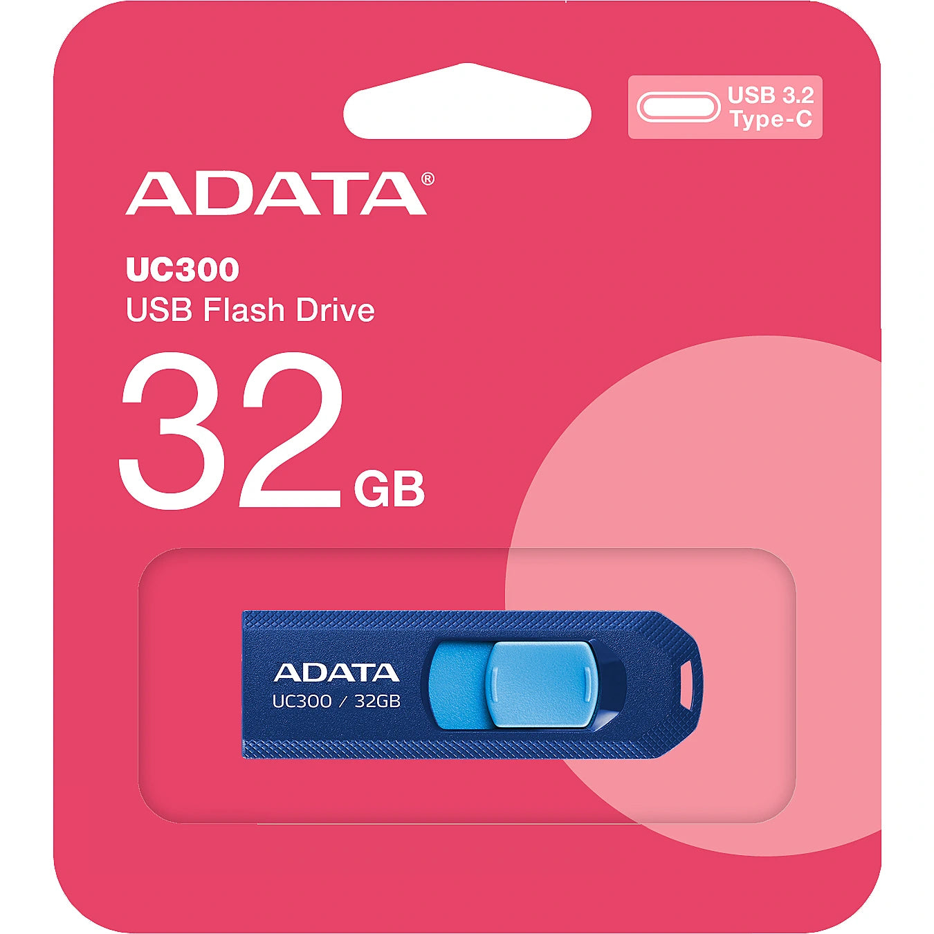 Memoria externa USB-C Adata UC300, 32Gb ACHO-UC300-32G-RNB 