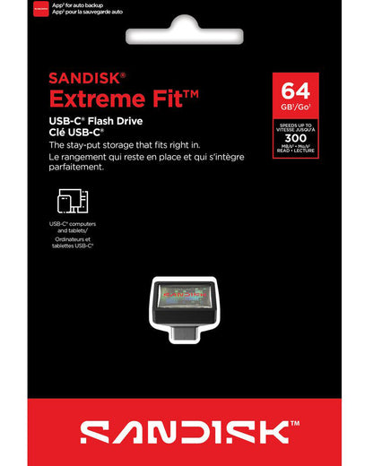 Memoria externa USB-C SanDisk Extreme Fit, 64Gb SDCZ530-064G-G46
