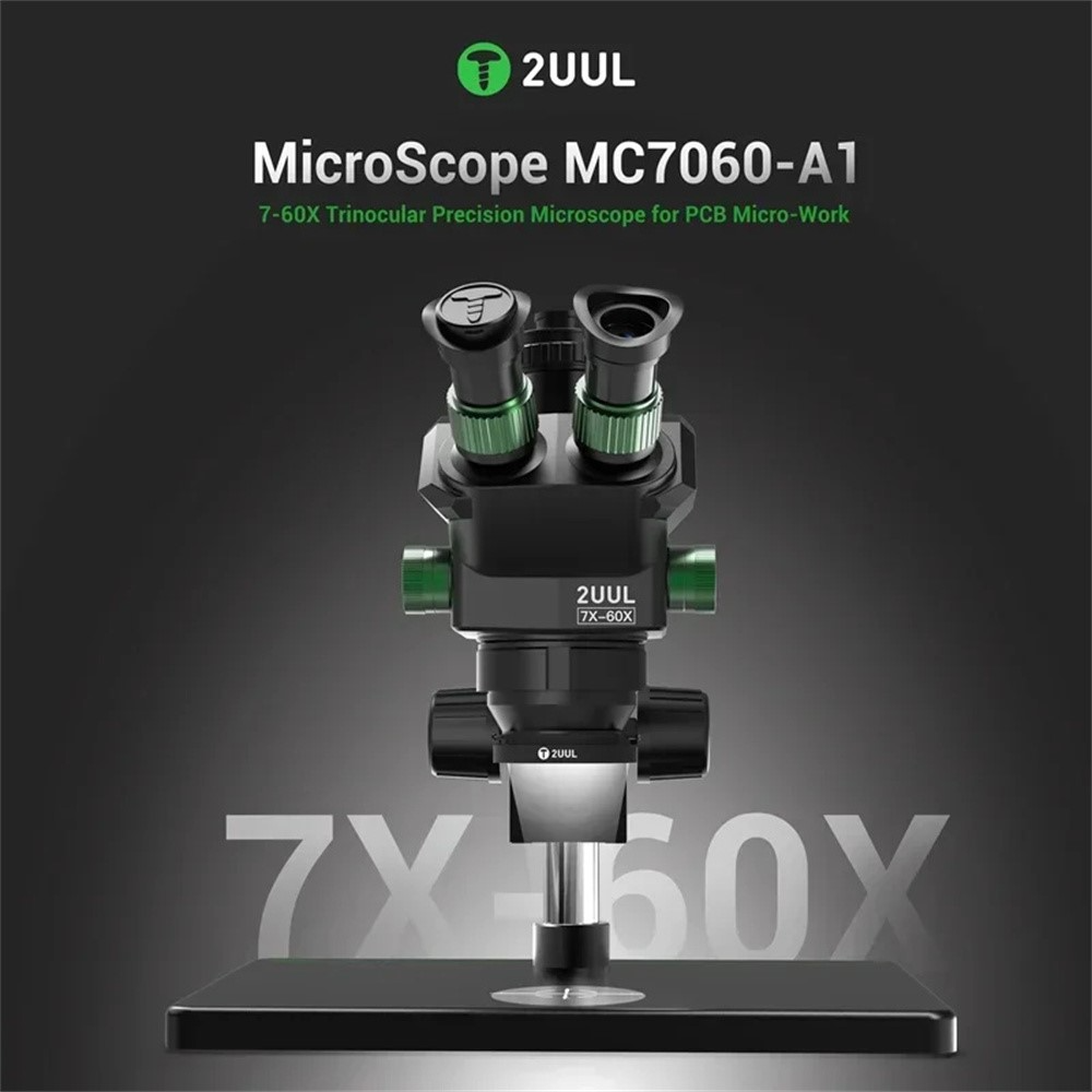Microscopio 2UUL MC7060-A1, Negro