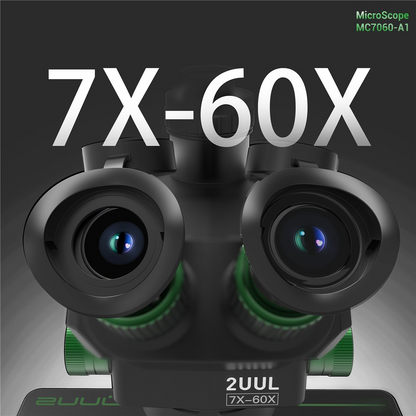 Microscopio 2UUL MC7060-A1, Negro
