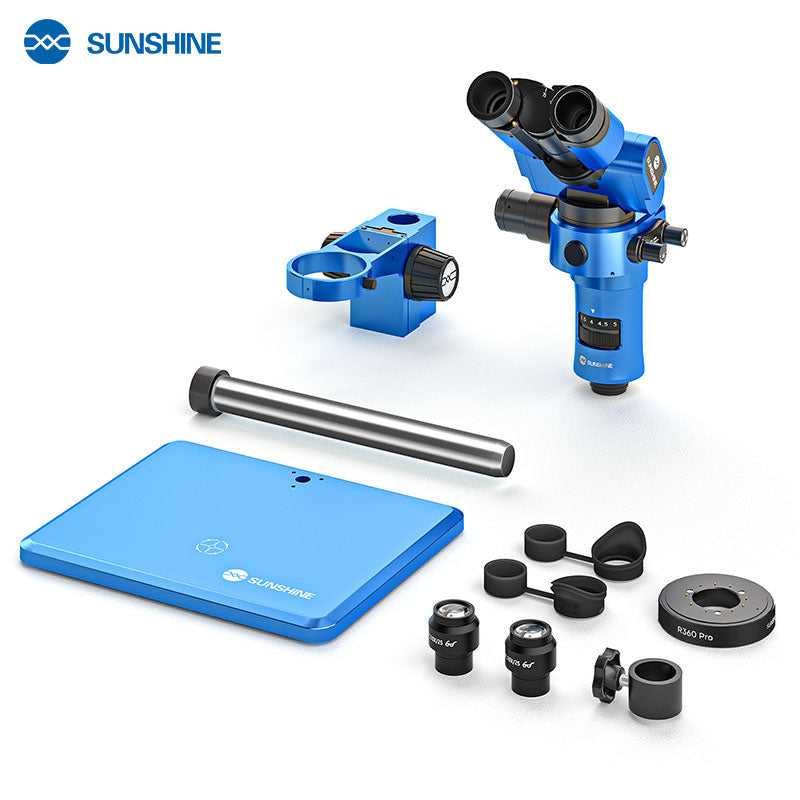 Microscopio Sunshine R360 Pro, Azul