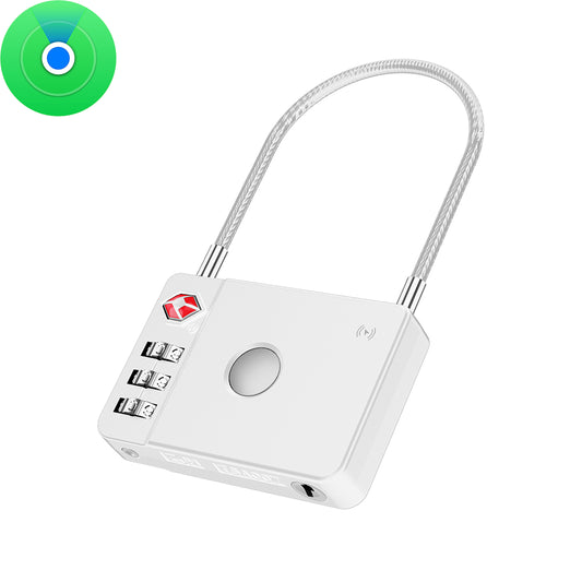 MiLi SmartTag MiLock Luggage para iOS Series, Blanco HD-P16-L