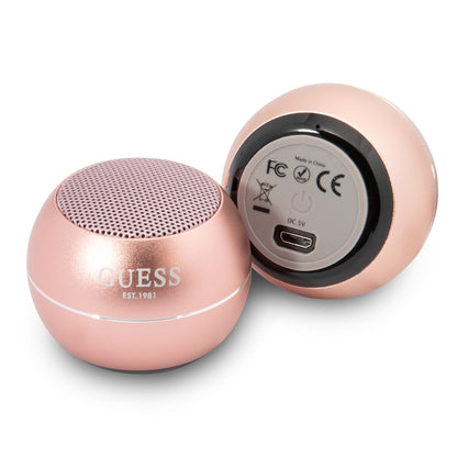 Guess Portable Bluetooth Speaker, 3W, Pink