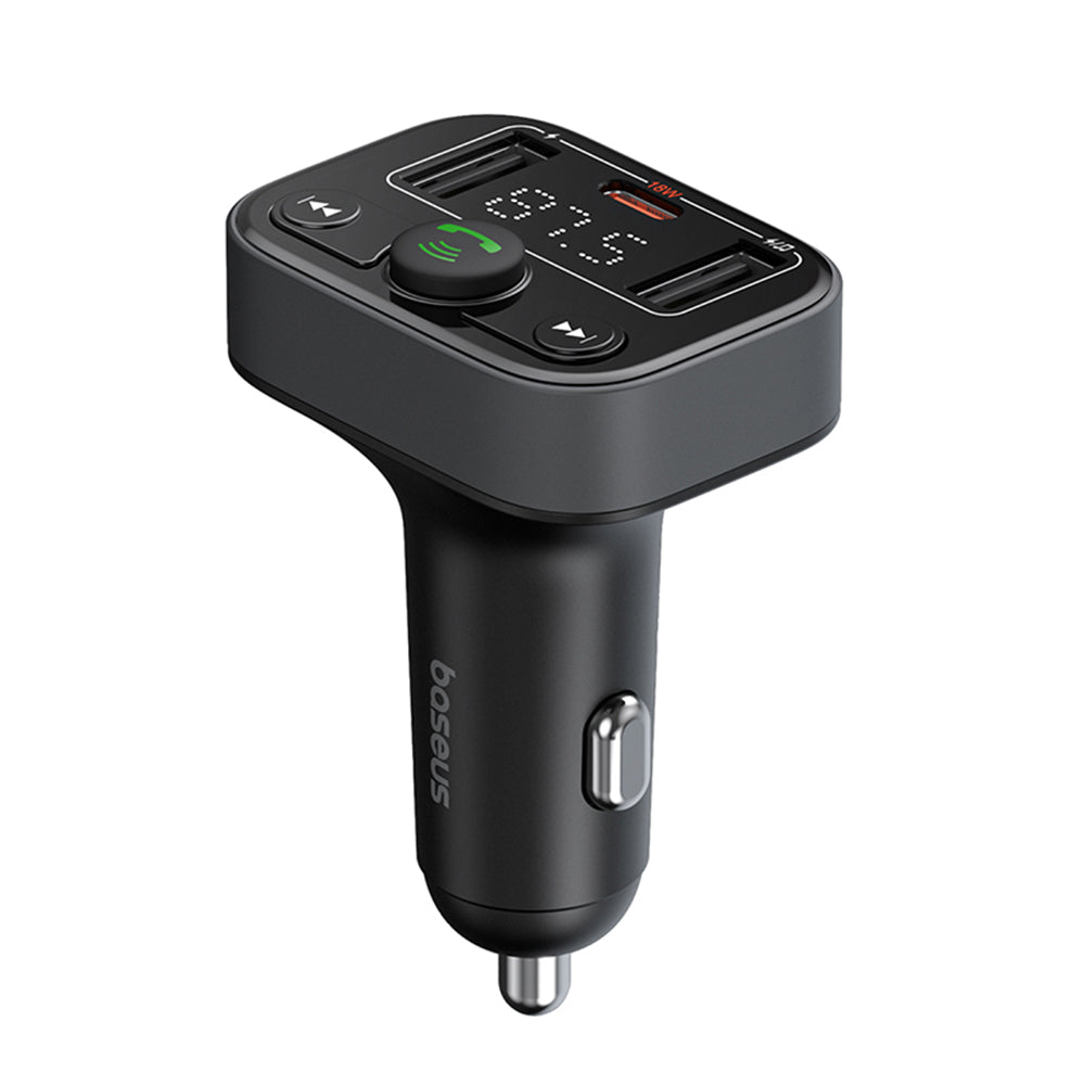Modulador FM Bluetooth Baseus S-09 Lite, 2 x USB-A - 1 x USB-C C10762300113-00