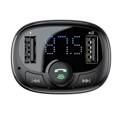 Modulador FM Bluetooth Baseus S-09A, 2 x USB-A - 1 x microSD 