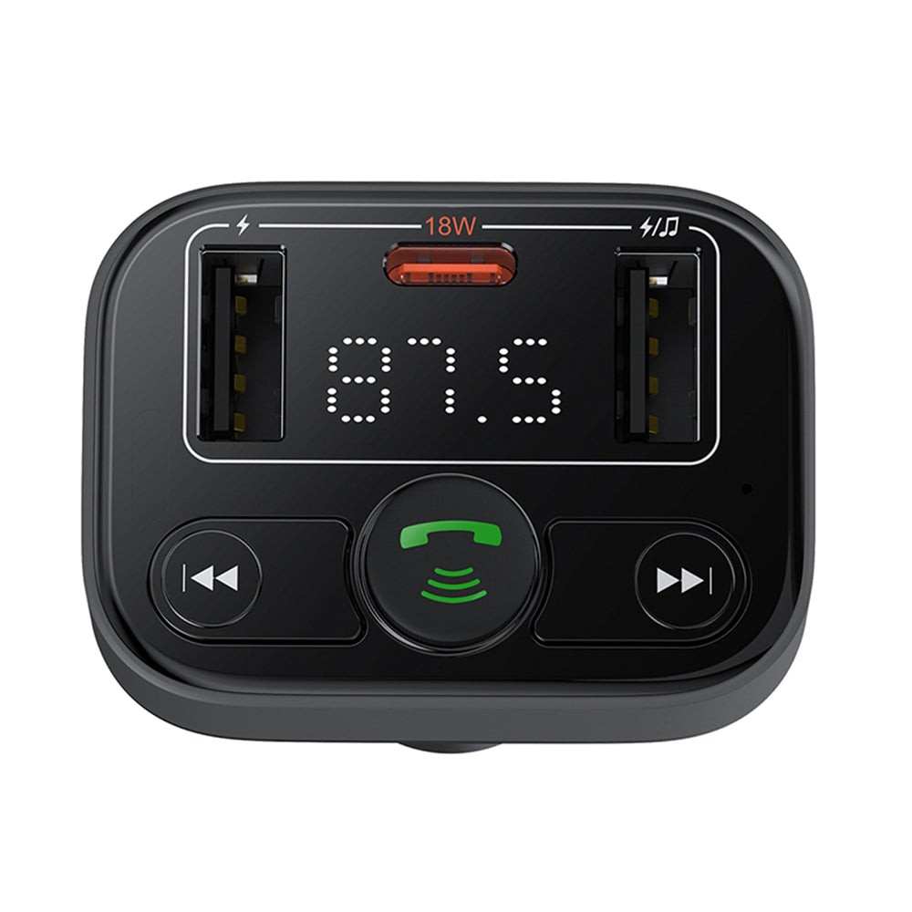 Modulador FM Bluetooth Baseus S-09 Lite, 2 x USB-A - 1 x USB-C C10762300113-00