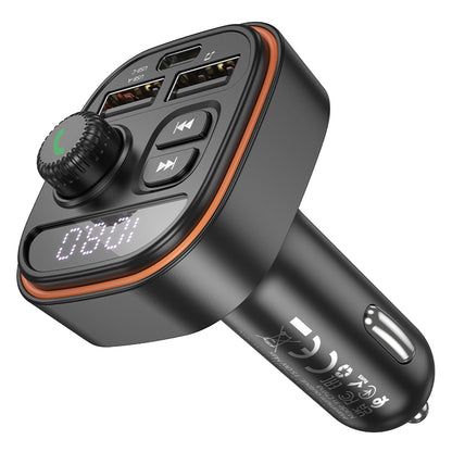 Modulador FM Bluetooth Borofone BC59 Heroic, 2 x USB-A - 1 x USB-C