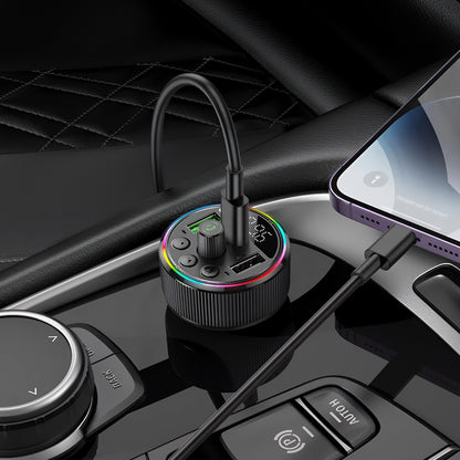 HOCO E82 Bluetooth FM Modulator, 2 x USB-A - 1 x USB-C