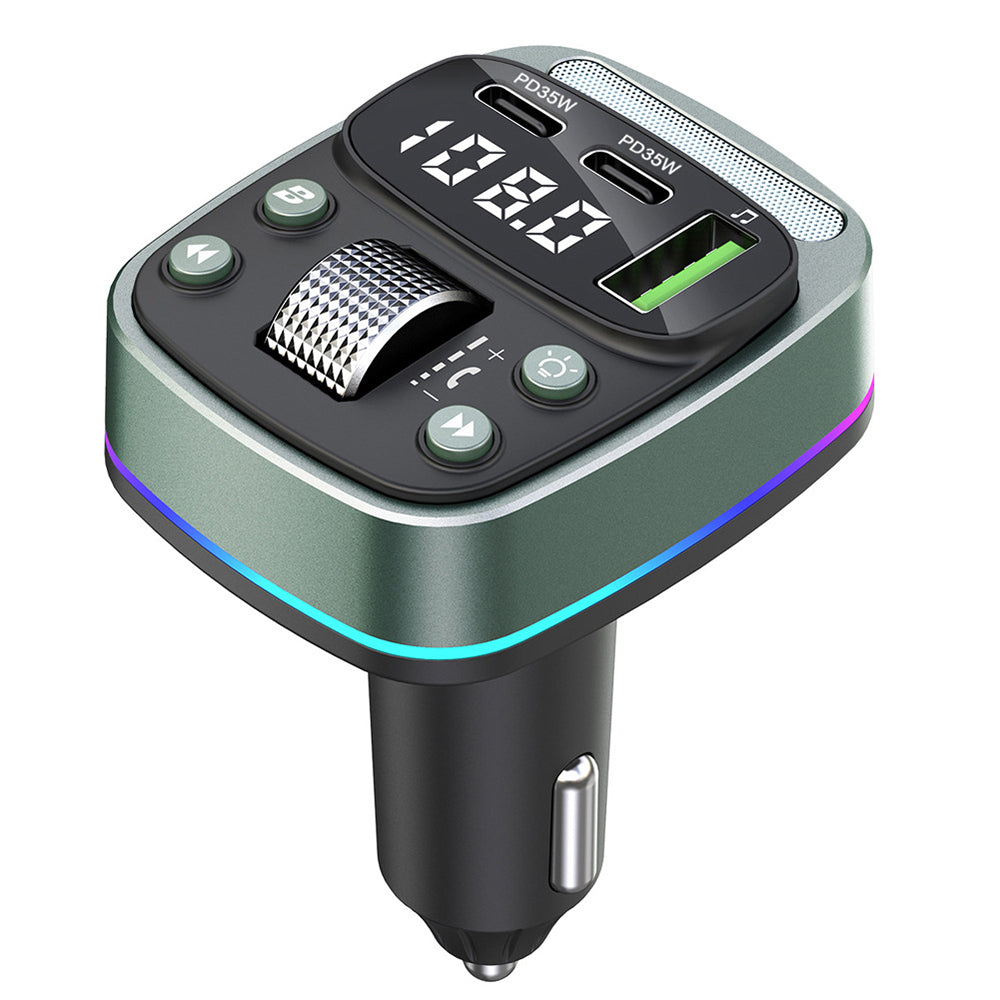 Modulador FM Bluetooth Techsuit EchoDrive, 1 x USB-A - 2 x USB-C