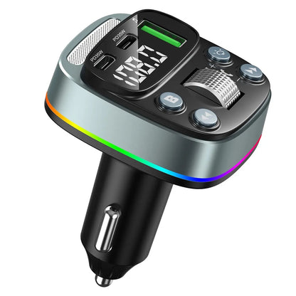 Modulador FM Bluetooth Techsuit EchoDrive, 1 x USB-A - 2 x USB-C