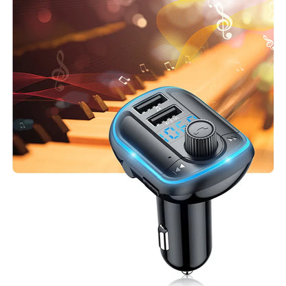 Modulador FM Bluetooth Yesido Y44, 2 x USB-A - 1 x microSD
