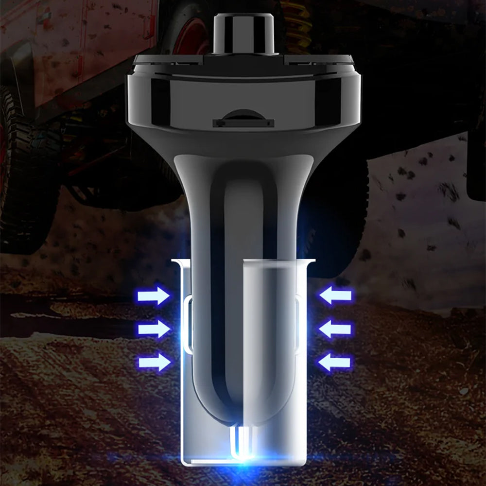 Modulador FM Bluetooth Yesido Y45, 2 x USB-A - 1 x USB-C - 1 x microSD