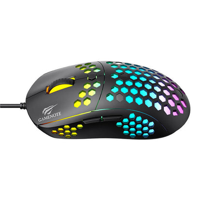 Ratón Gaming con Cable USB HAVIT MS1032, RGB, 800DPI - 6400DPI, Negro