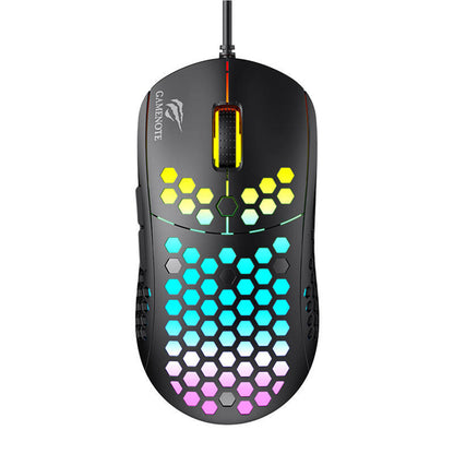 Ratón Gaming con Cable USB HAVIT MS1032, RGB, 800DPI - 6400DPI, Negro