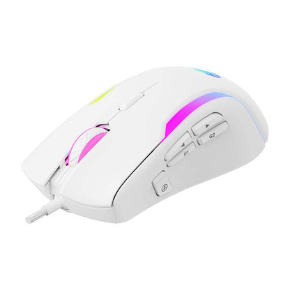 Wired USB Gaming Mouse HAVIT MS1033, RGB, 800DPI - 8000DPI, White
