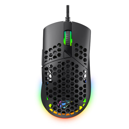 Mouse Gaming Wired USB HAVIT MS1036, RGB, 1200DPI - 7200DPI, 1.6m, Blanco