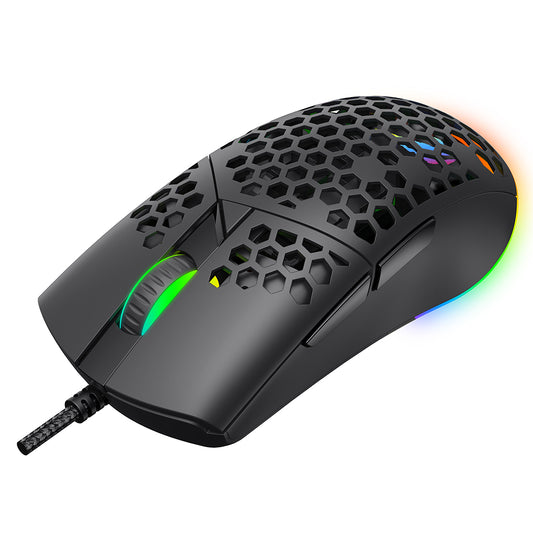Mouse Gaming Wired USB HAVIT MS1036, RGB, 1200DPI - 7200DPI, 1.6m, Blanco